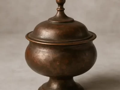 ظرف مسی تیره شده