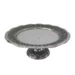 شیرینی خوری مسی کروم طرح گلبرگ