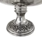 شیرینی خوری مسی کروم طرح گلبرگ